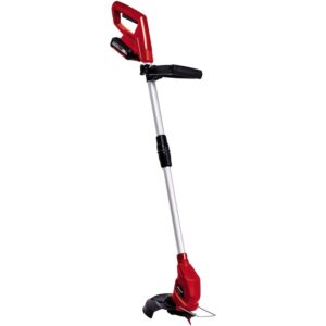 Trimmer de tuns gazon/iarba pe acumulator Einhell GC-CT 18/24 Li Power X-Change, 18 V, latime taiere 24 cm, protectie pentru plante, maner telescopic, 20 de lame din plastic, include: acumulator 18V 2.0 Ah + incarcator