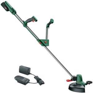 Trimmer de tuns gazon/iarba pe acumulator Bosch Universal GrassCut 18V-260, 18 V,diametru taiere 26 cm, maner telescopic 120 - 140 cm, include: acumulator 18 V 2.0 Ah + incarcator